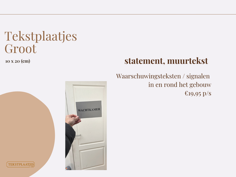 Tekstplaatje Groot